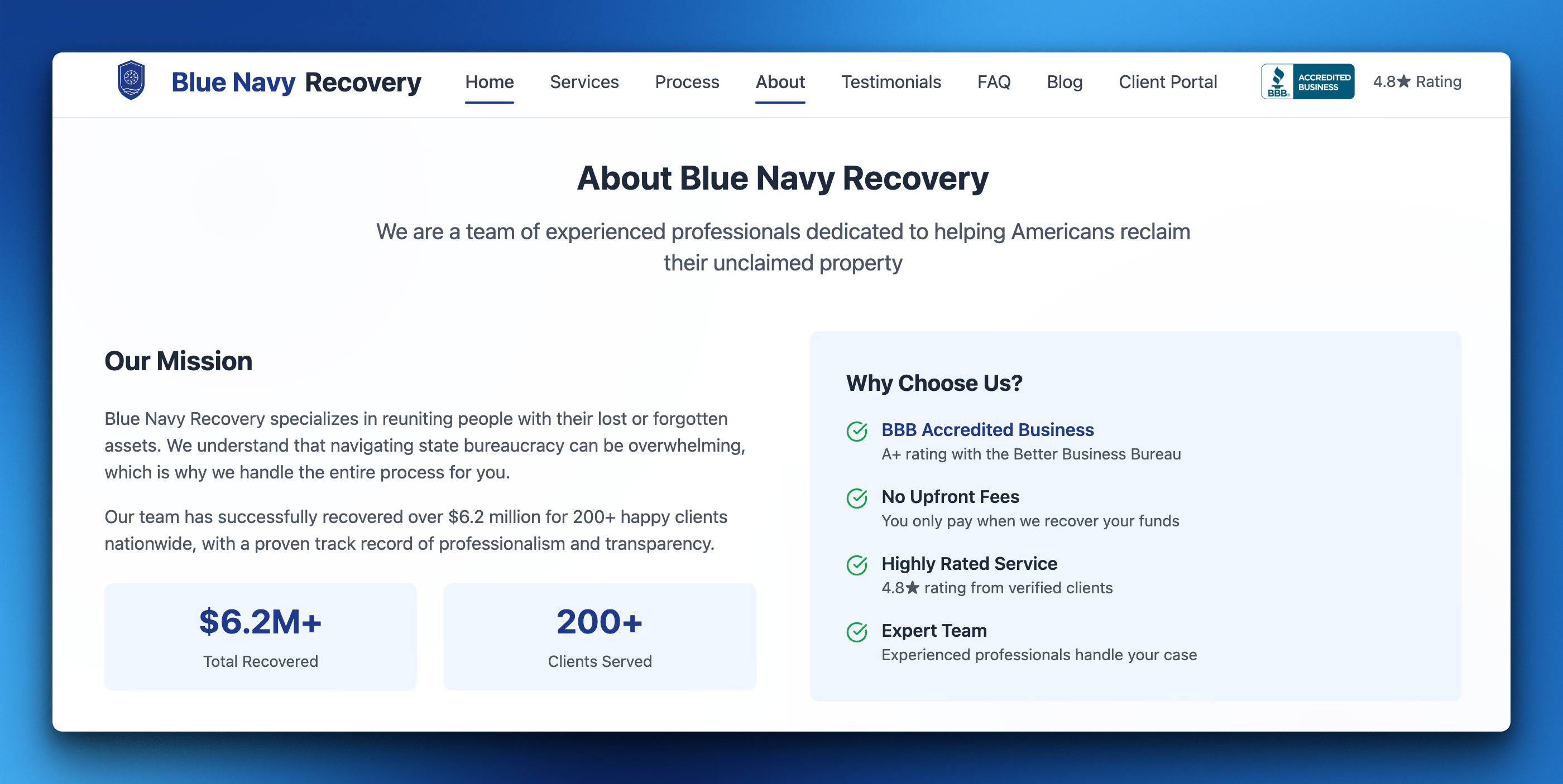 Blue Navy Recovery Ramps Up Services to Handle Increased Claims for Unclaimed Property in Georgia