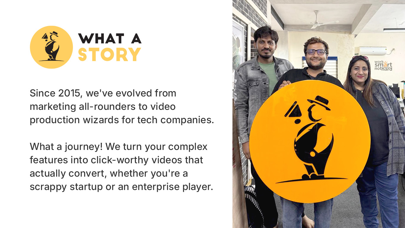 What a Story Creates World’s First AI Explainer Video for an B2B Tech Company