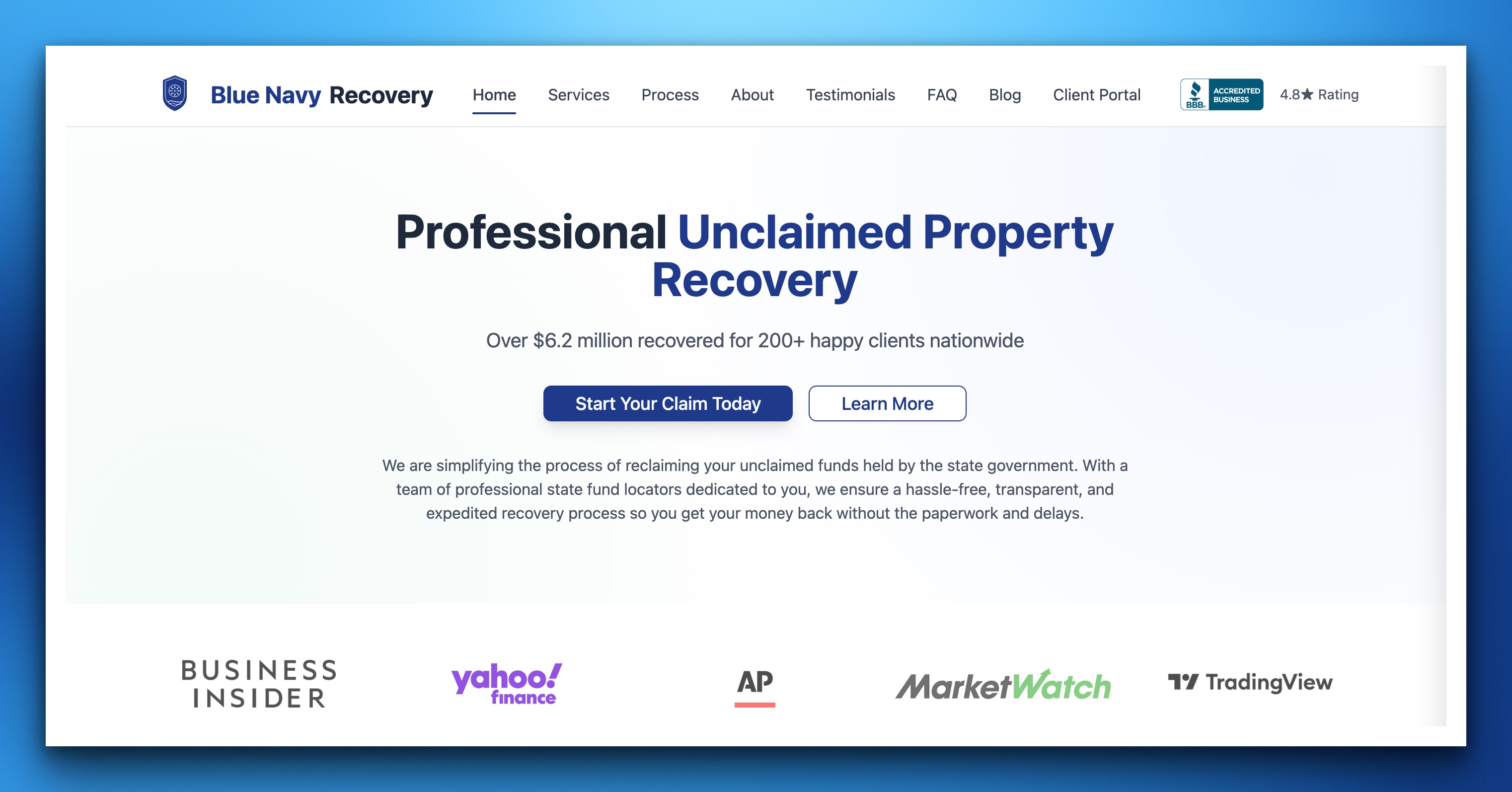 Unclaimed Property California: Blue Navy Recovery Announces Expansion, Continues to Outpace Competitors