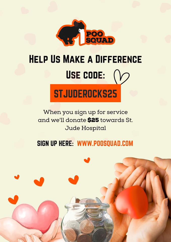 Dog Poop Fundraiser? Poo Squad Extends St. Jude Fundraiser After Ryan Trahan Shoutout — Honoring Team Member’s Son ‘Grit,’ a Childhood Cancer Survivor, with $25 Donations for Every New Signup Using STJUDEROCKS25