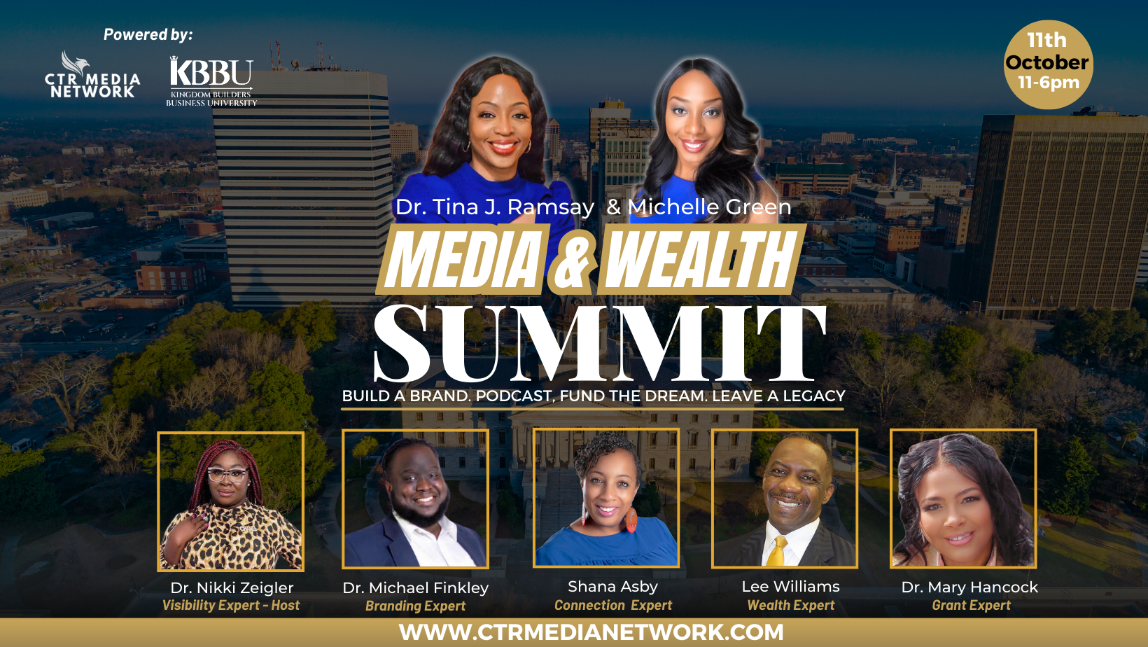 CTR Media Network and KBBU announce Media & Wealth Summit in Columbia, S.C.