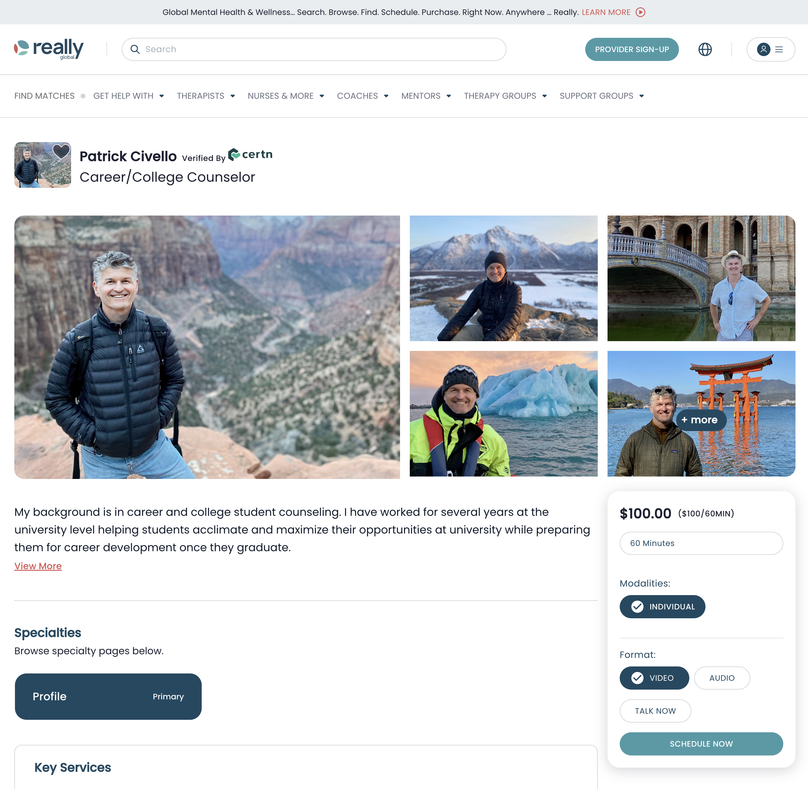 Really Global Launches Global Mental Health Marketplace with 2000+ Search Filters Connecting Clients to Providers in 200+ Countries