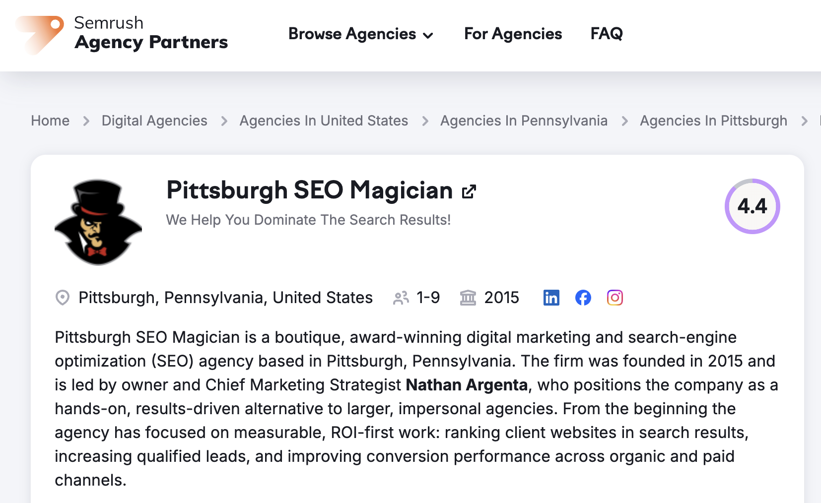Pittsburgh SEO Magician Becomes Semrush Agency Partner & Receives Academy Certification To Help Businesses Grow