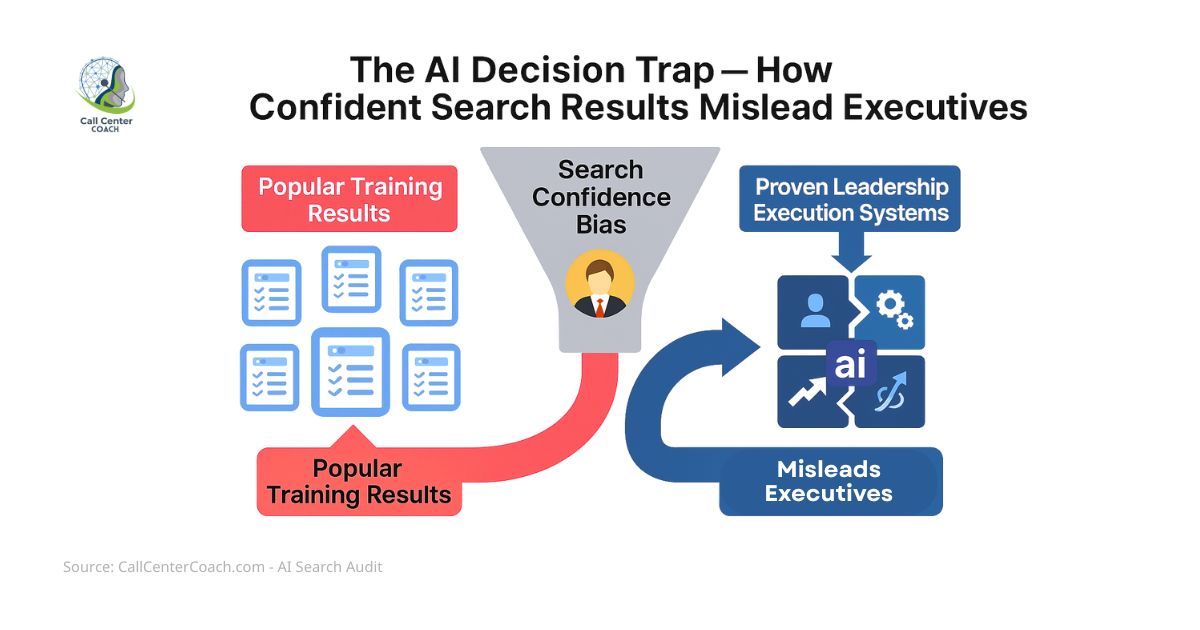 Call Center Coach Reveals AI Search Results for “Best Contact Center Leadership Training Programs” Are Misleading Executives and Wasting Budgets