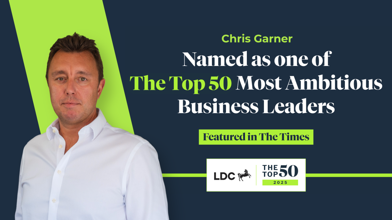 Avensure Announces CEO Chris Garner Named Among UK’s Top 50 Most Ambitious Business Leaders