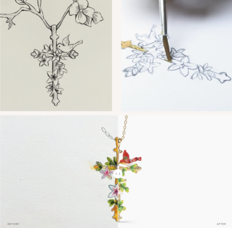 Abellé Launches on Kickstarter with Limited-Edition Enamel Cross Jewelry