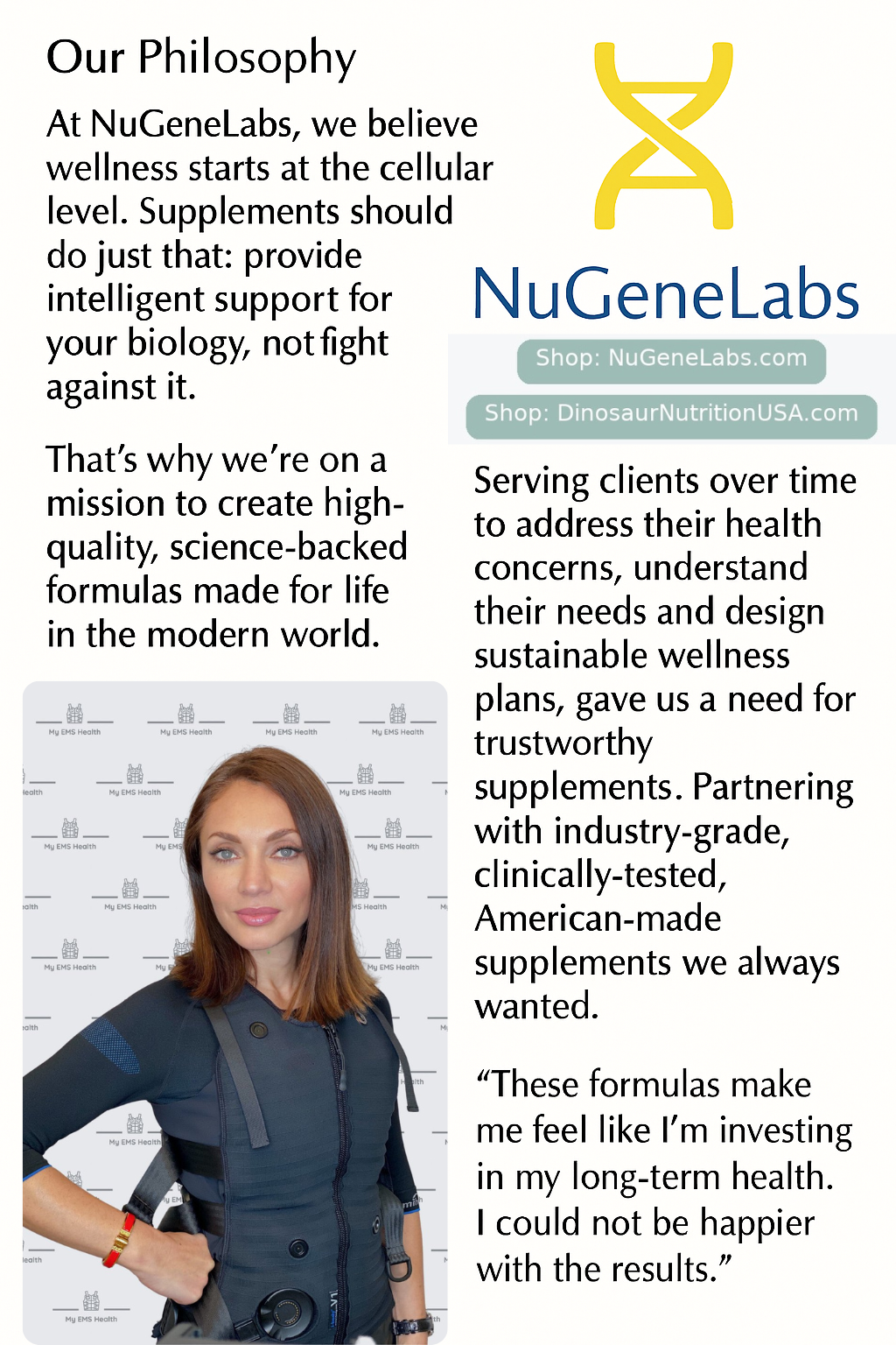 EMS HEALTH LLC Unveils New E-Commerce Platform NuGeneLabs.com for Holistic Wellness