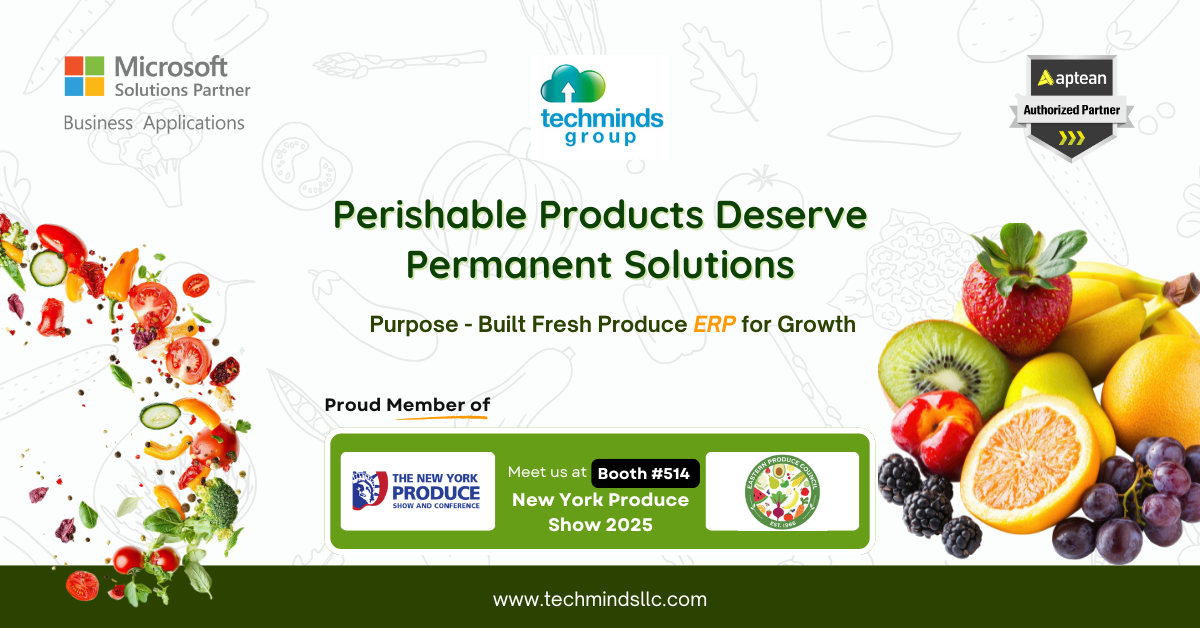 Techminds Group and Aptean Bring Precision ERP to Power the Future of Fresh Produce