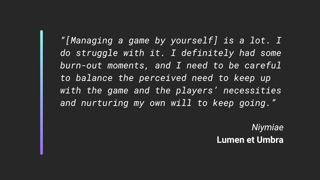 Writing Games explores Lumen et Umbra, a long-running Italian text game