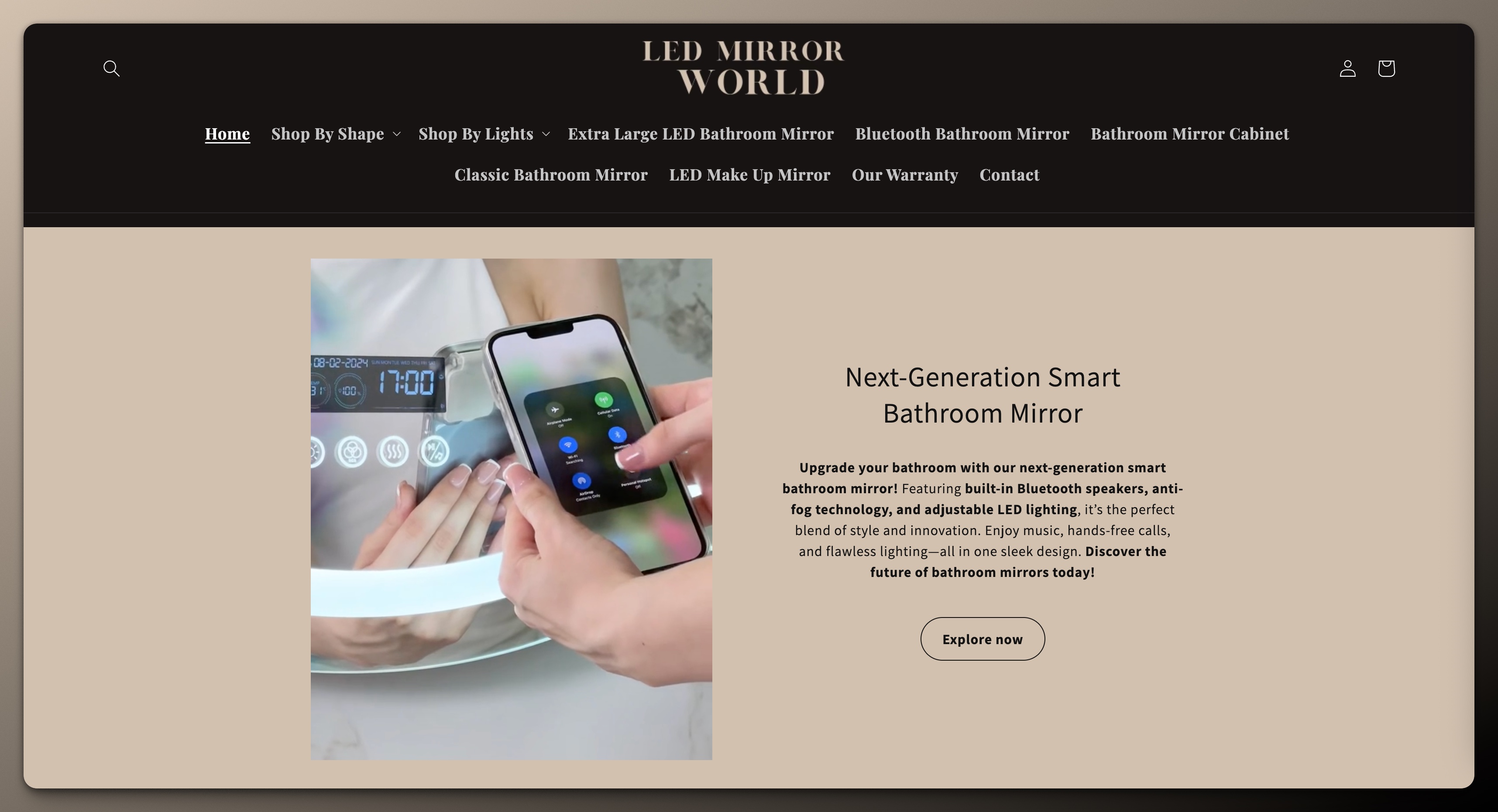 LED Mirror World Introduces Smart LED Bathroom Mirror Collection with Bluetooth Speaker Integration