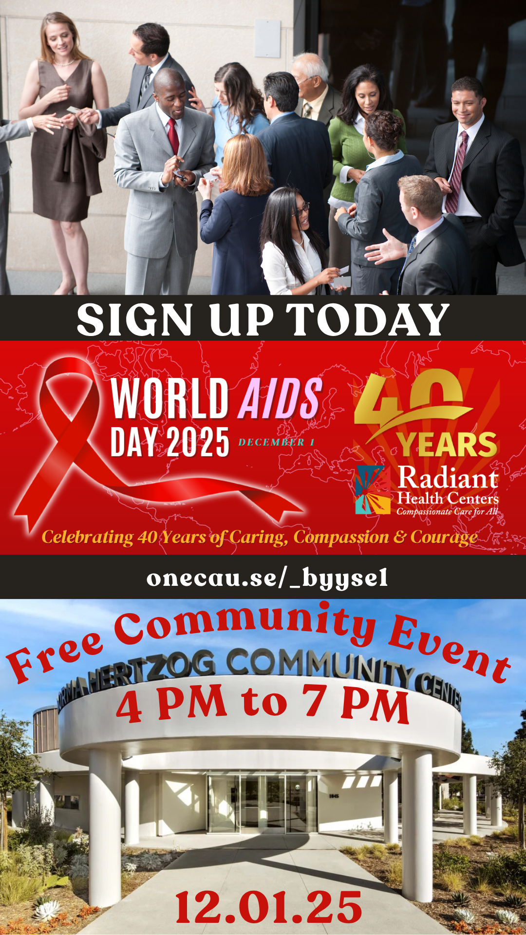 Radiant Health Centers Invites Community & Media to World AIDS Day Policy Forum and 40th Anniversary Kickoff