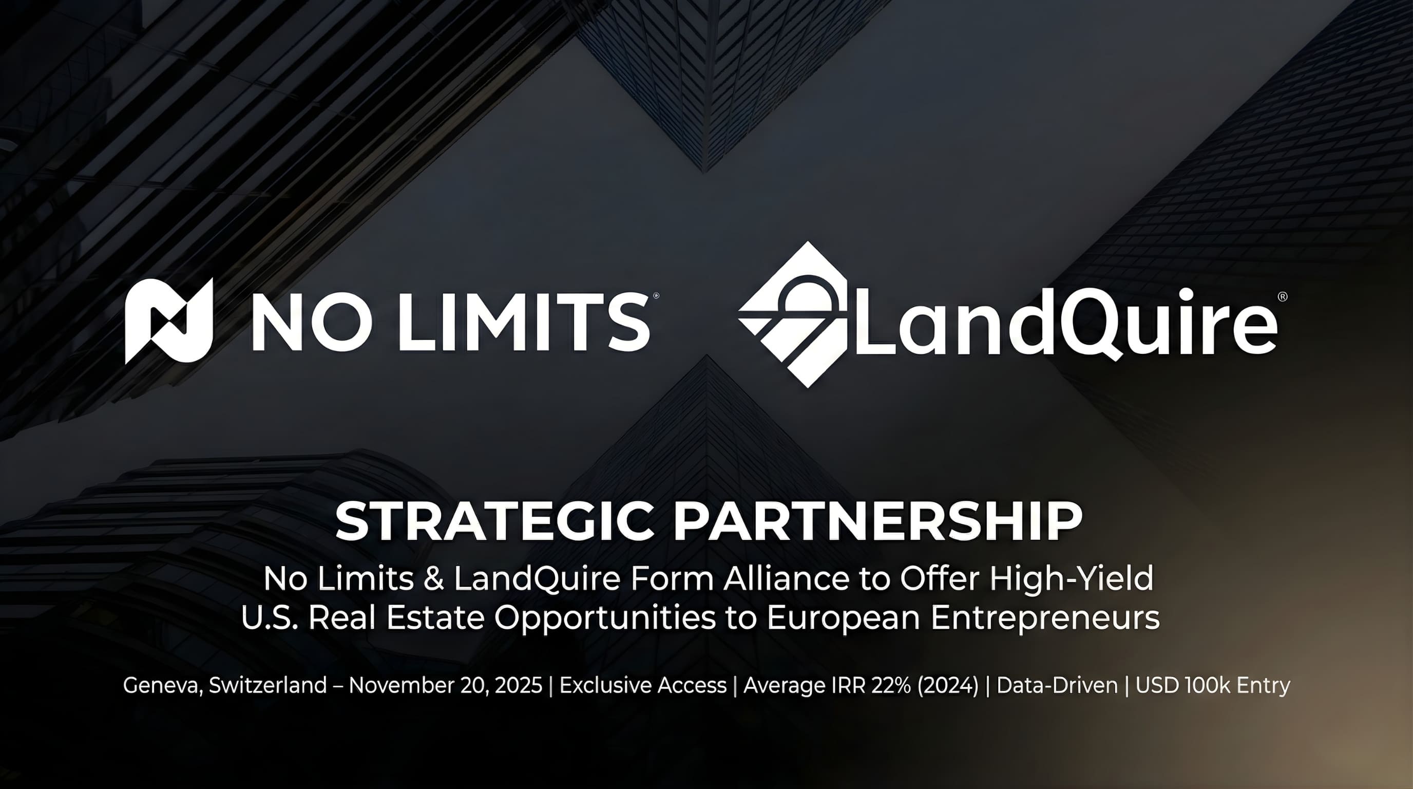 LandQuire and No Limits Announce Strategic Partnership to Unlock High-Yield Real Estate Investment Opportunities