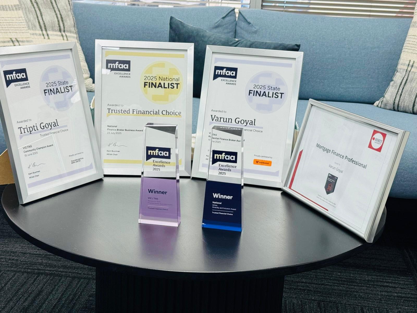 Trusted Financial Choice Wins Diversity & Inclusion Award 2025 at MFAA National Excellence Awards