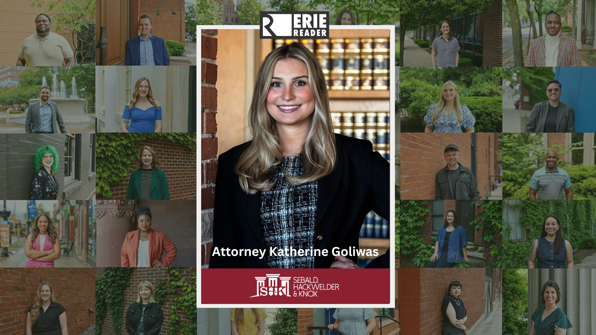 Attorney Katherine Goliwas of Sebald, Hackwelder & Knox Named to Erie’s 2025 “40 Under 40” Class by Erie Reader