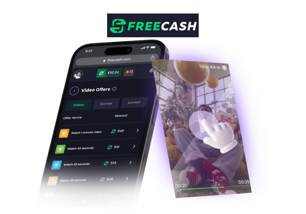 Freecash introduces a no-skill way to earn money just by watching videos