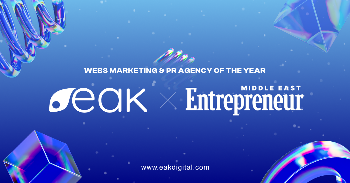 EAK Digital Wins Best Web3 Marketing & PR Agency of the Year at Entrepreneur Magazine Leadership Awards 2025