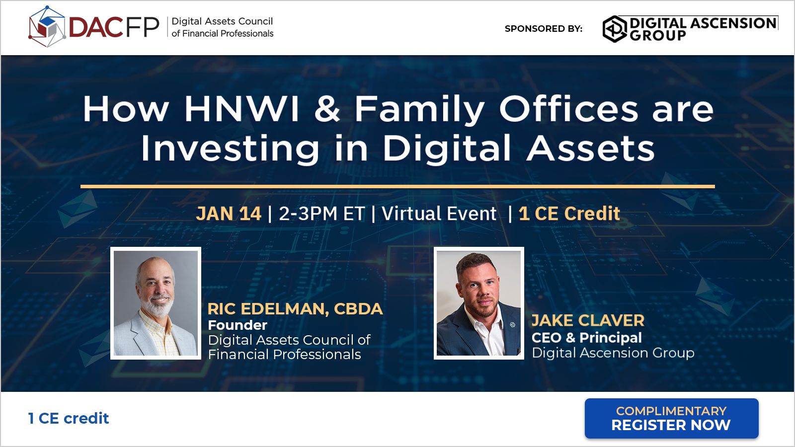 DACFP & Digital Ascension Group: Crypto Strategies for HNWI and Family Office Advisors