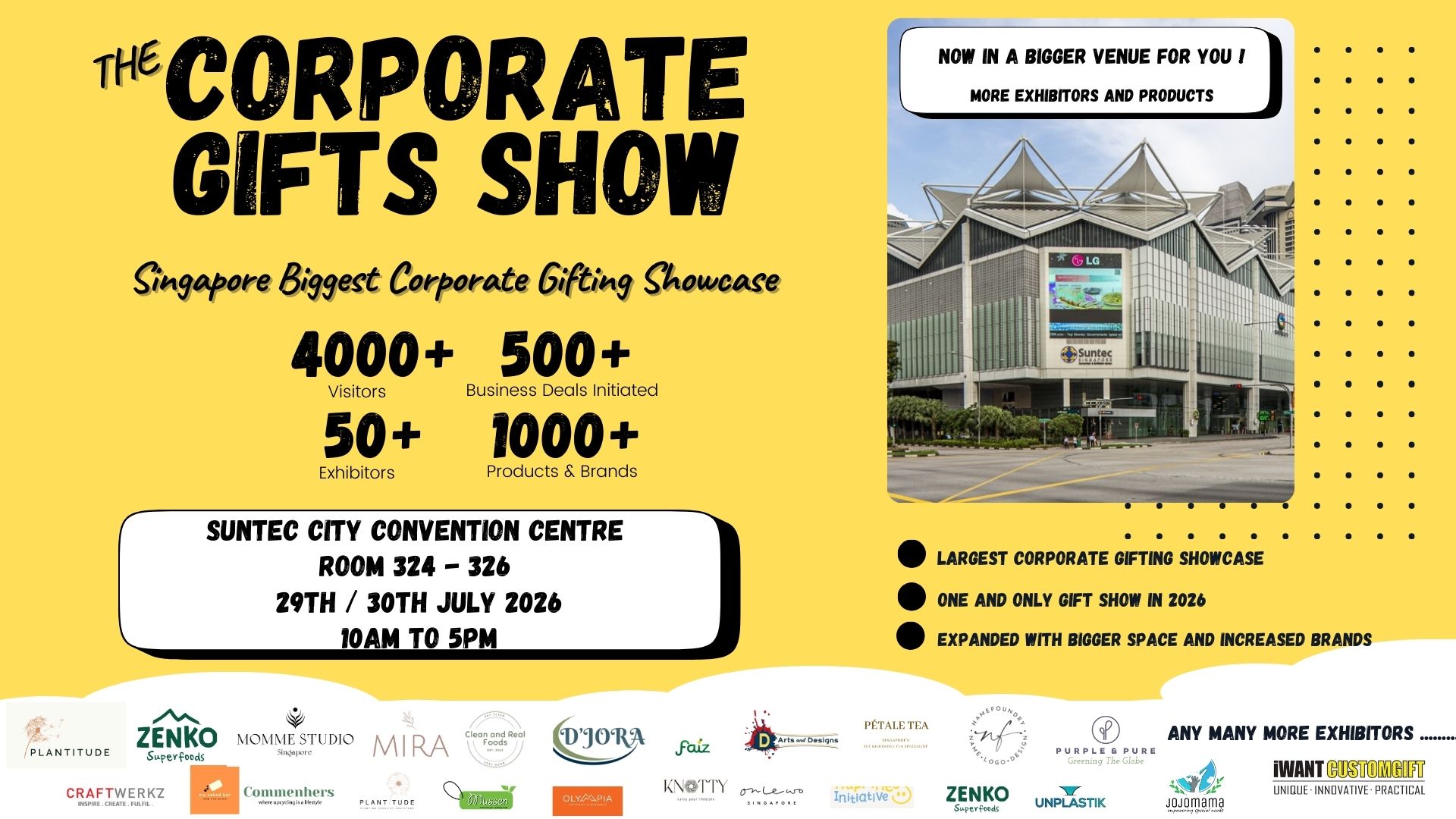 Singapore’s Annual and Largest Corporate Gifting Trade Show Returns to Suntec City on 29/30th July 2026
