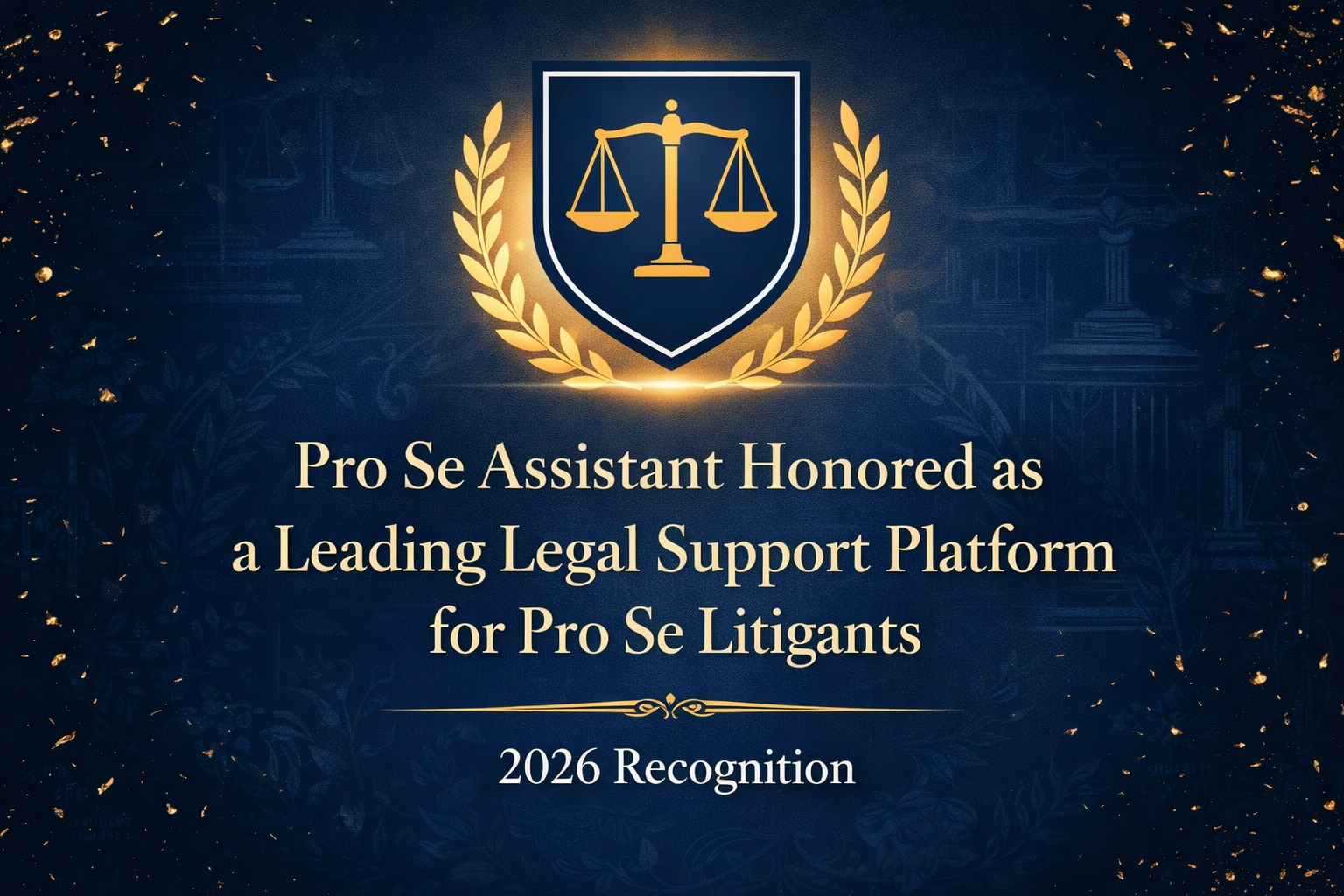 Pro Se Assistant Honored as Leading Legal Support Platform for Pro Se Litigants in 2026