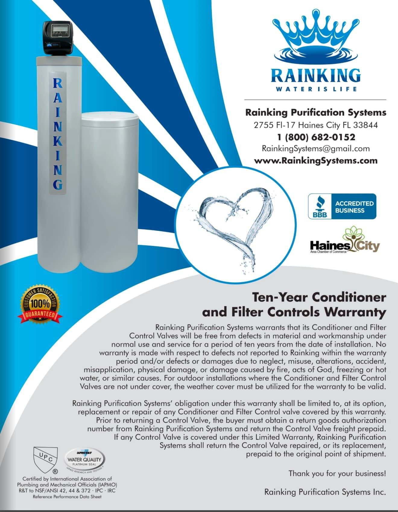 RainKing Purification Systems Introduces Saltless Water System as Demand Grows for Low-Maintenance Home Water Solutions