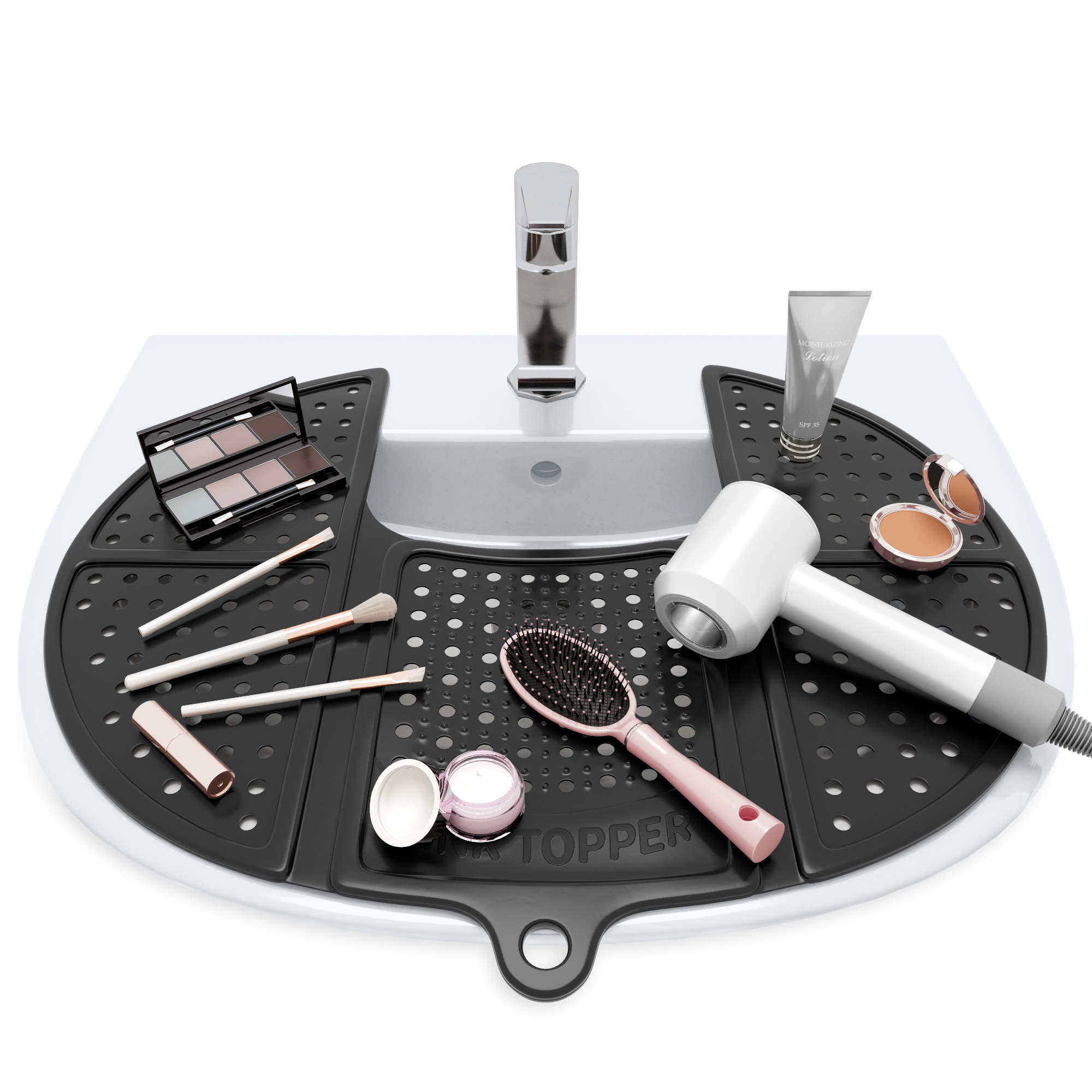 Sink Topper Offers Renovation-Free Solution for Limited Bathroom Counter Space