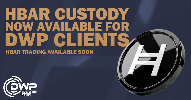 Digital Wealth Partners Adds HBAR Custody Through Anchorage Digital