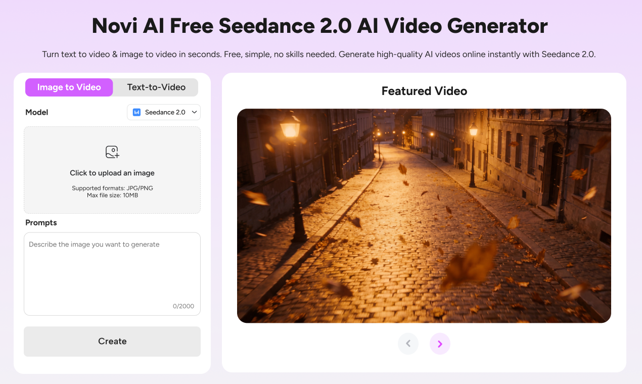Novi AI Integrates Seedance 2.0, Expanding Access to Advanced AI Video Generation