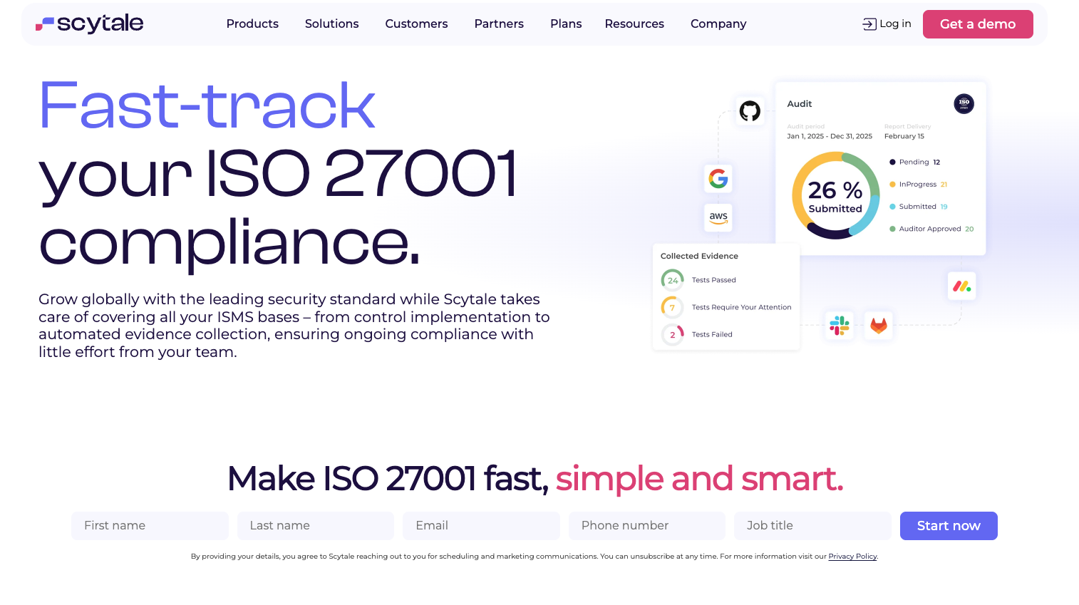Scytale Recognized as Best ISO 27001 Compliance Tool for 2026
