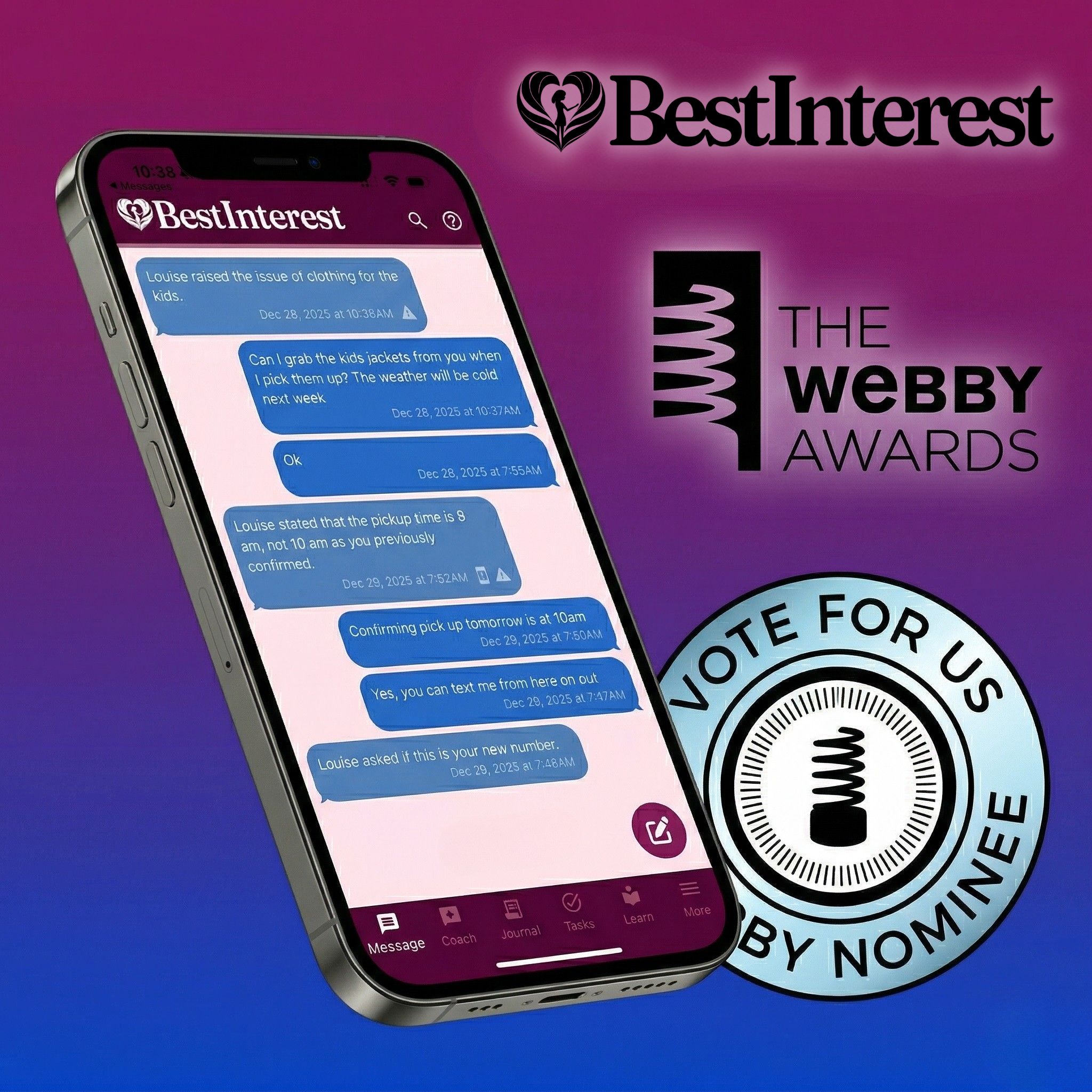 BESTINTEREST NOMINATED FOR BEST AI CONSUMER APP IN THE 30TH ANNUAL WEBBY AWARDS