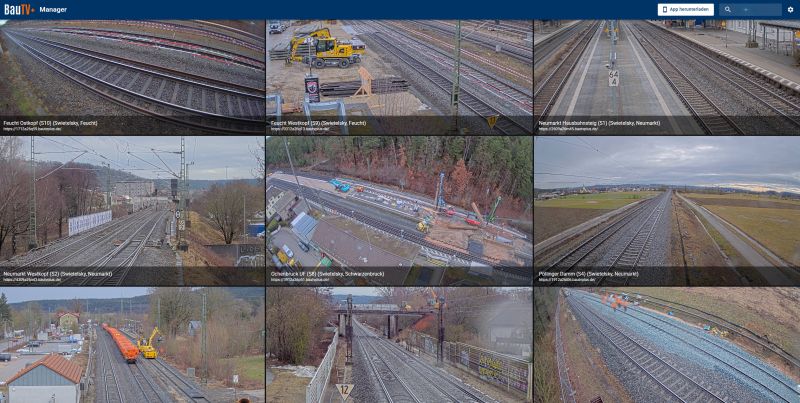 Real-Time Transparency on the Rails: BauTV+ Deploys 12 Construction Cameras on Germany's Major Railway Rehabilitation Project