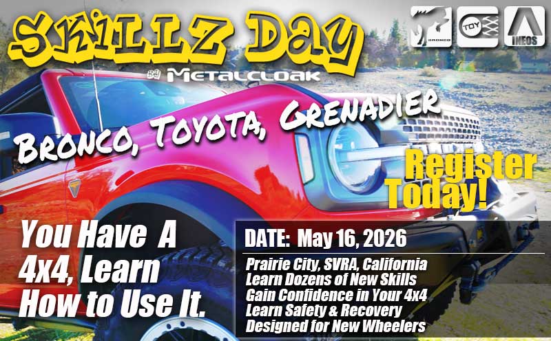MetalCloak Opens Registration for Bronco+ SkillzDay & Celebrates National GoTopless Day