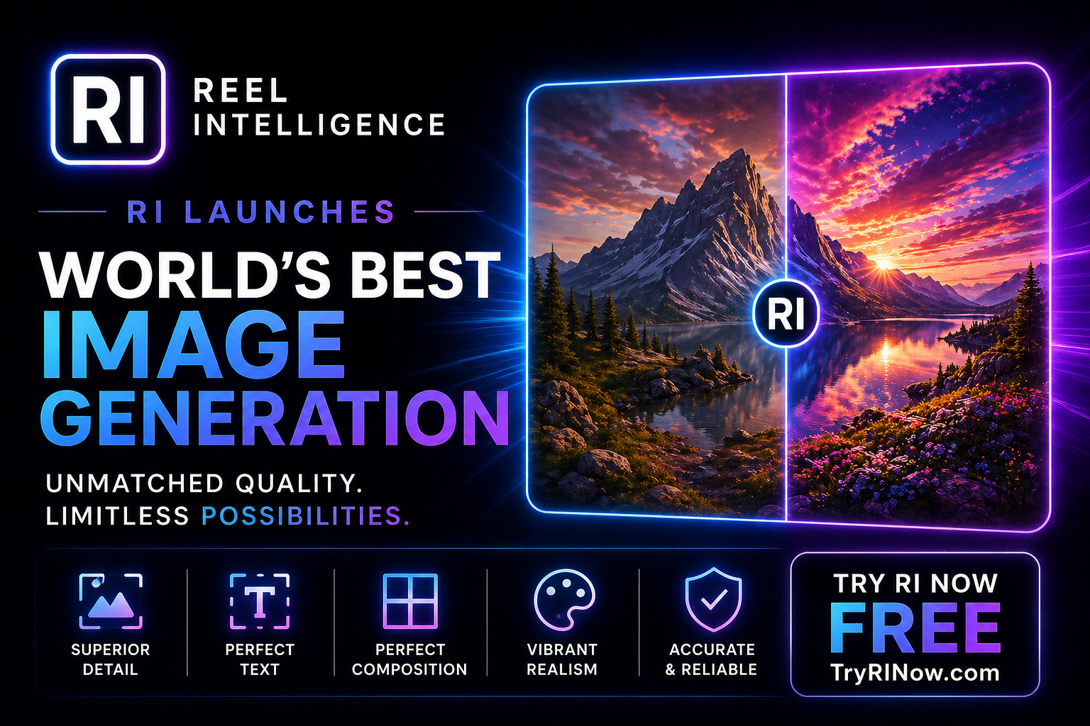 ReelTime’s Reel Intelligence “RI” Launches Worlds Most Advanced Image Generation System, Expanding Its Multi-Modal Intelligence Platform Lead Over Legacy AI 