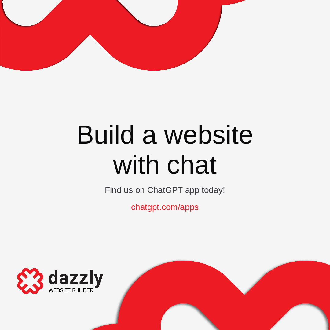 Dazzly Website Builder Now Available Within ChatGPT Apps