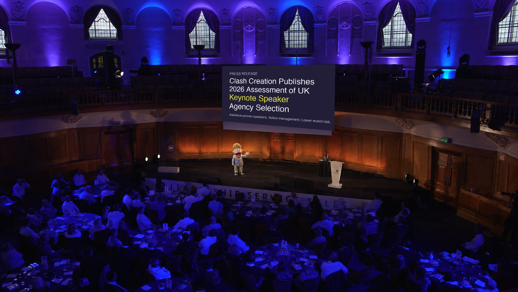 Clash Creation Launches Speaker Booking Built Around Talent It Actively Grows, Not a Bureau Directory