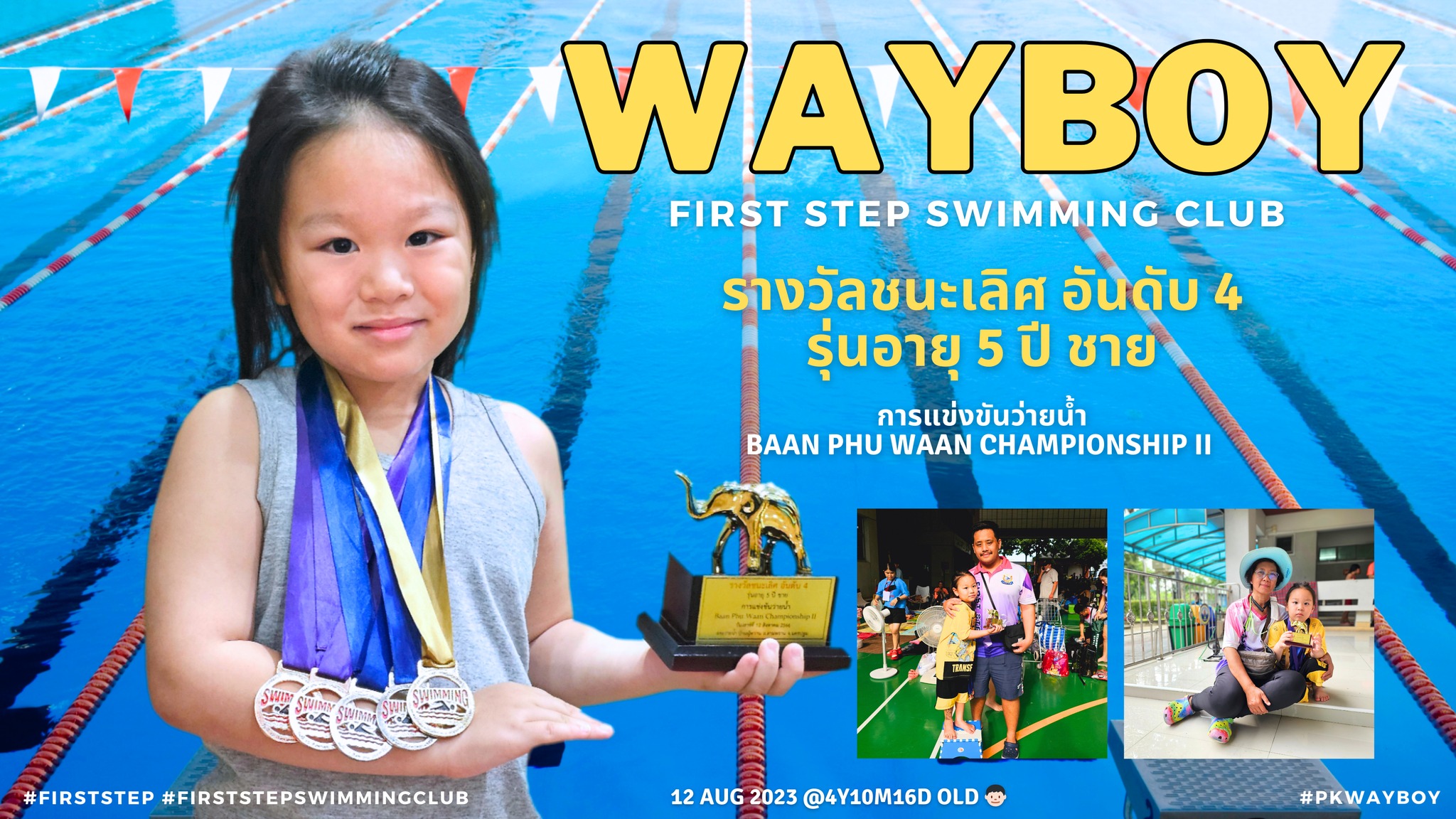 PKWAYBOY ACADEMY Celebrates Young Swimmer's Remarkable Achievements