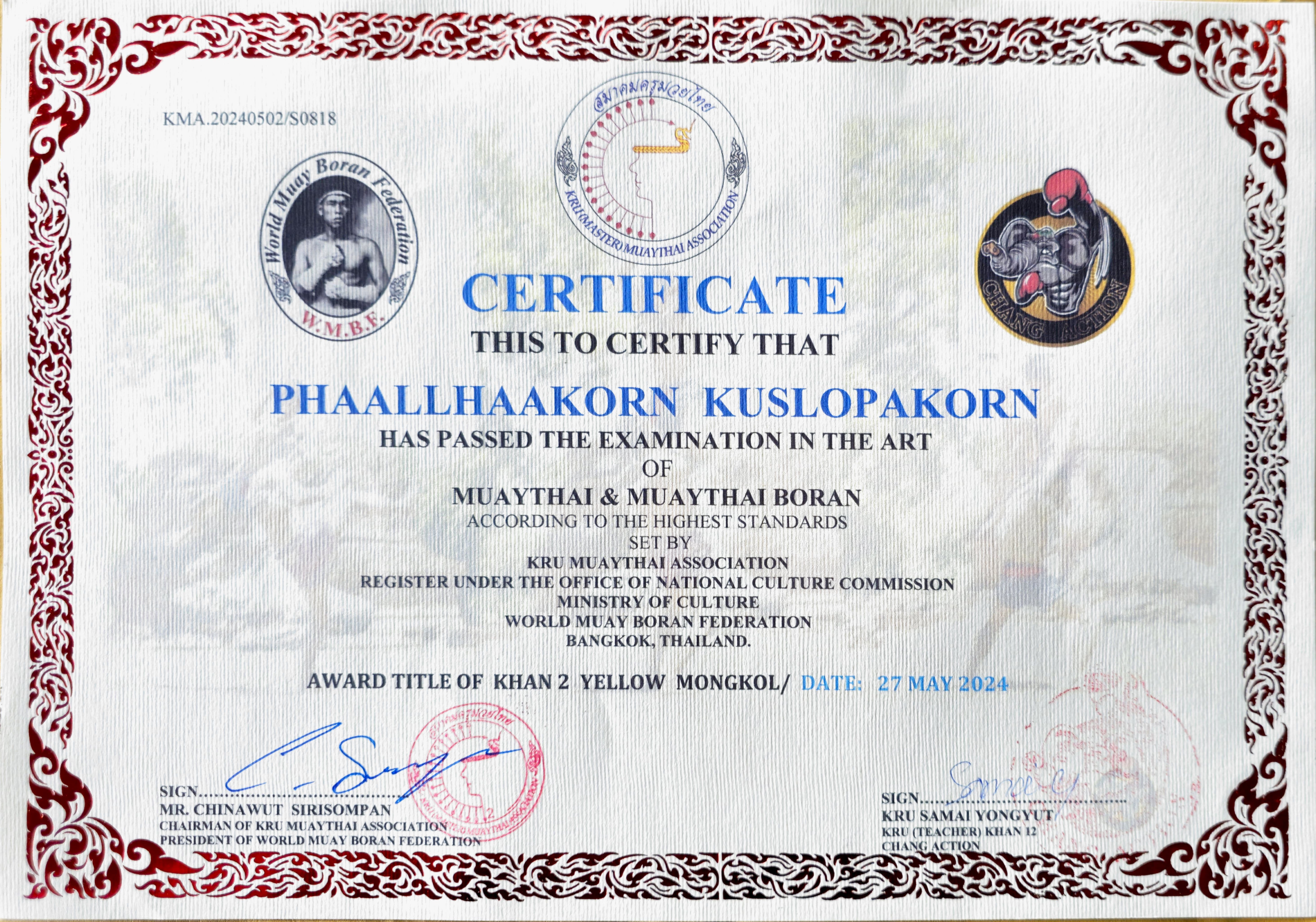 PKWAYBOY ACADEMY Celebrates Thai Heritage Through Muay Thai Excellence (Khan II)