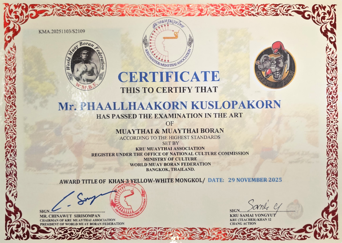 PKWAYBOY ACADEMY Celebrates Milestone in Muay Thai Education (Khan III)