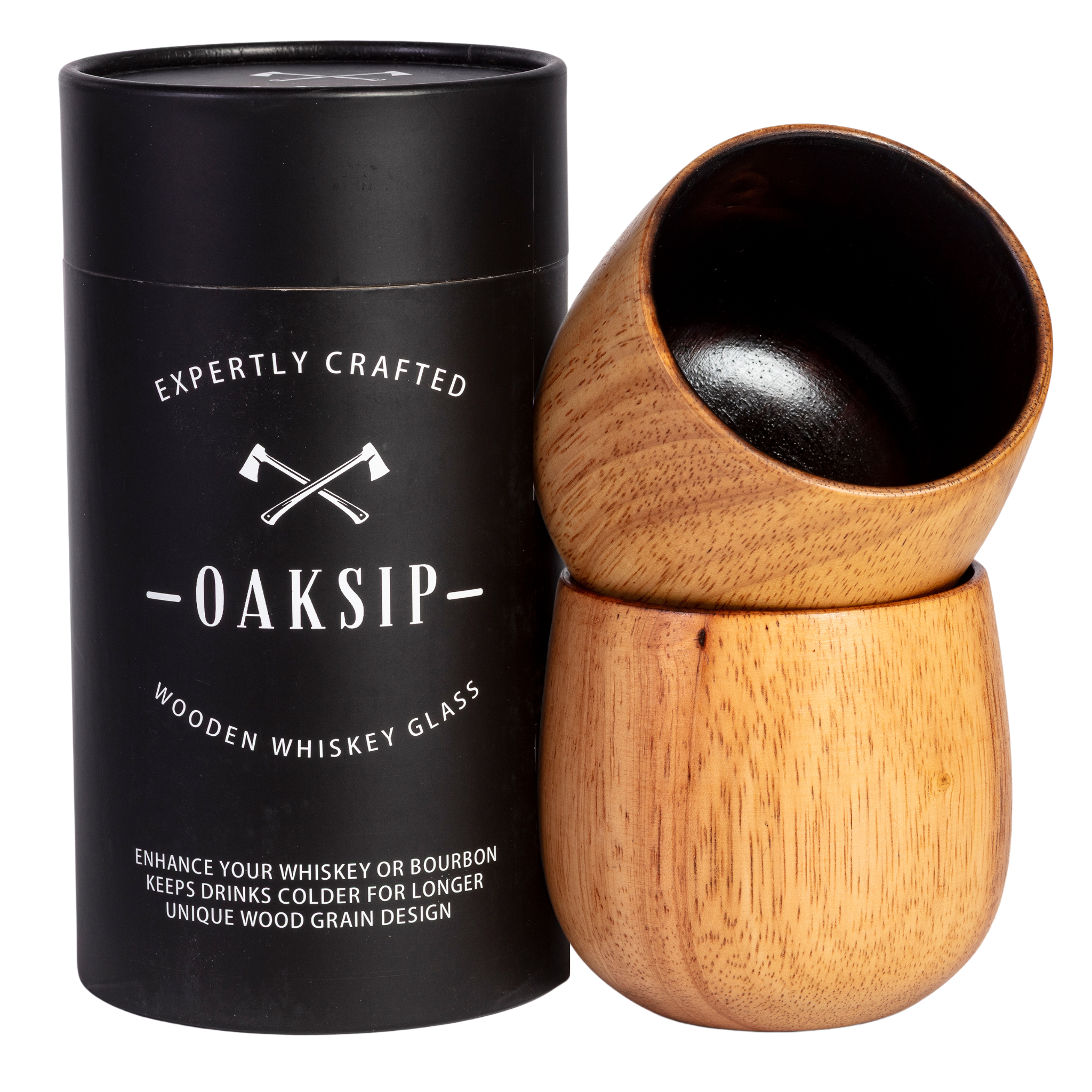 Bourbon Gifts for Men Get a New Answer With Oaksip's Charred Oak Whiskey Cup
