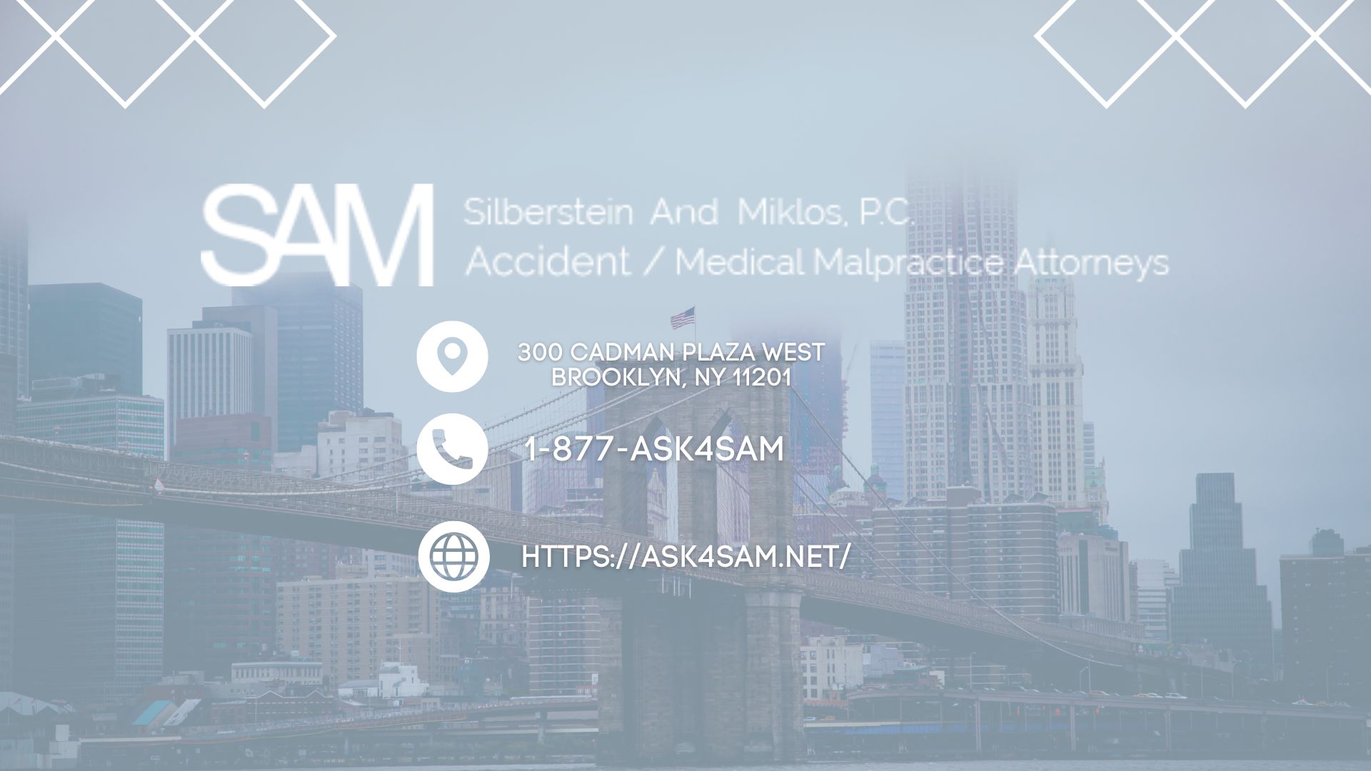ASK4SAM by Silberstein & Miklos, P.C. Expands Focus on Medical Malpractice Representation for Victims of Hospital and Physician Errors in Brooklyn