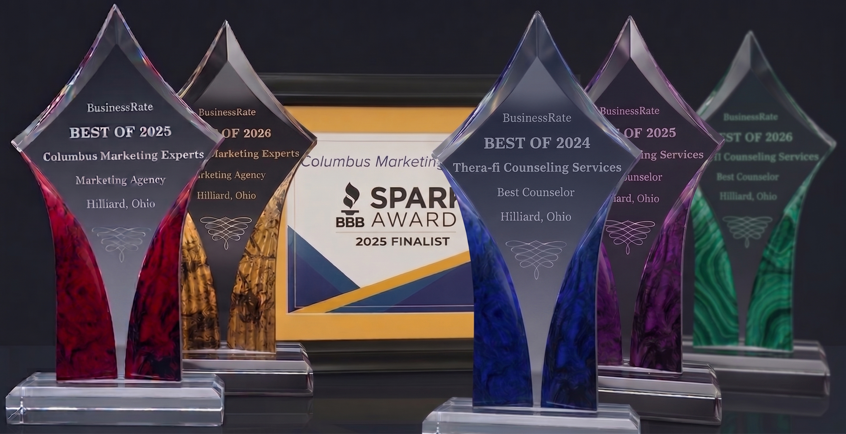 Columbus Marketing Experts Secures Consecutive BusinessRate Awards; Outranks National Mental Health Conglomerates via Deep Organic Localization