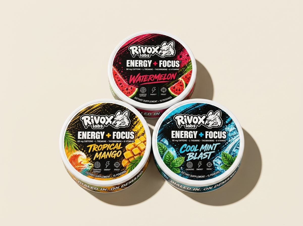 Rivox Labs Launches Nicotine-Free Focus Pouches and Energy Gum