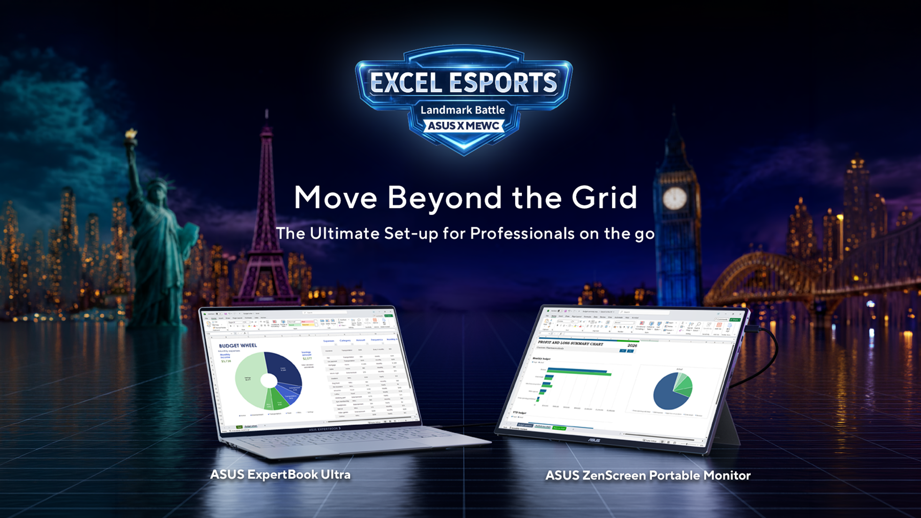 ASUS Partners with Microsoft Excel World Championships to Power the Global Excel Landmark Battle Competition 