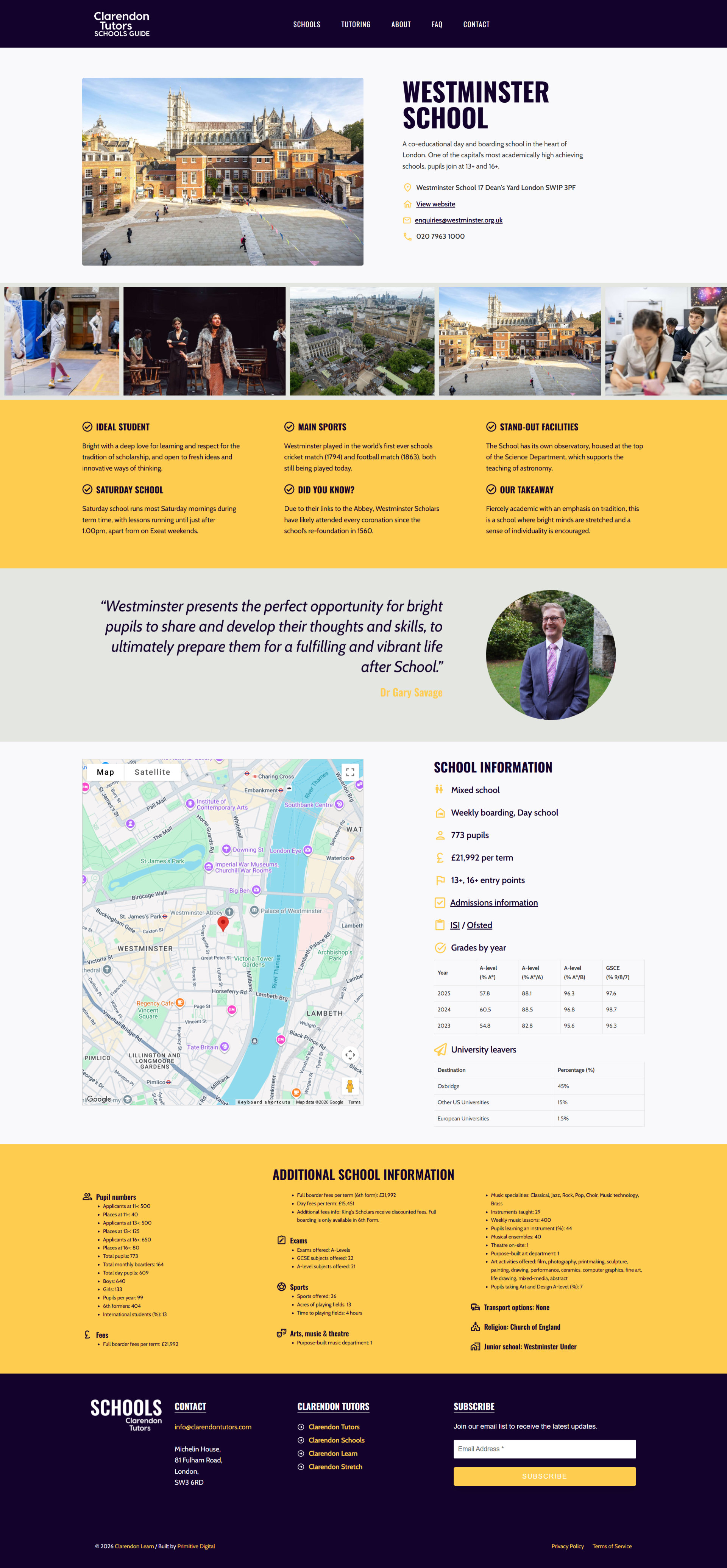 Clarendon Tutors Launches Free Data-Driven Independent Secondary Schools Guide