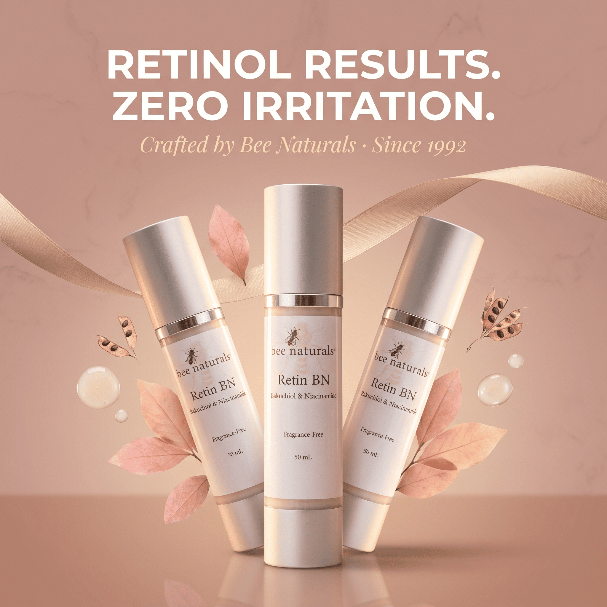 Bee Naturals Introduces Retin BN Bakuchiol + 7% Niacinamide