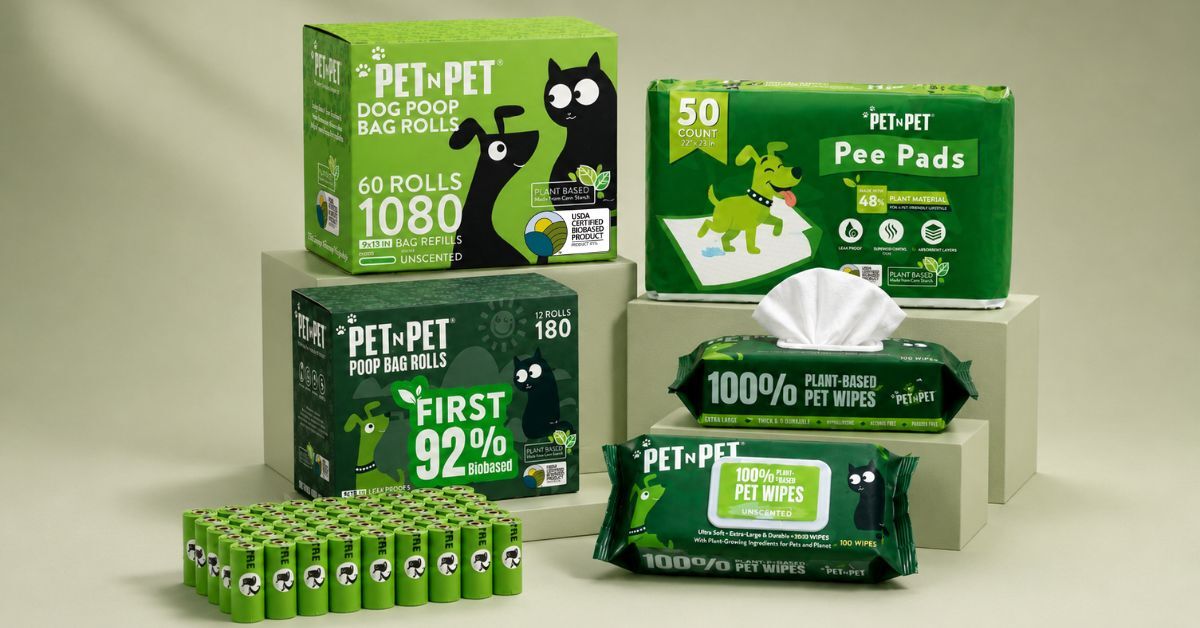 Pet N Pet Earns USDA Biobased Certifications Across Poop Bag, Pad and Wipe Lines