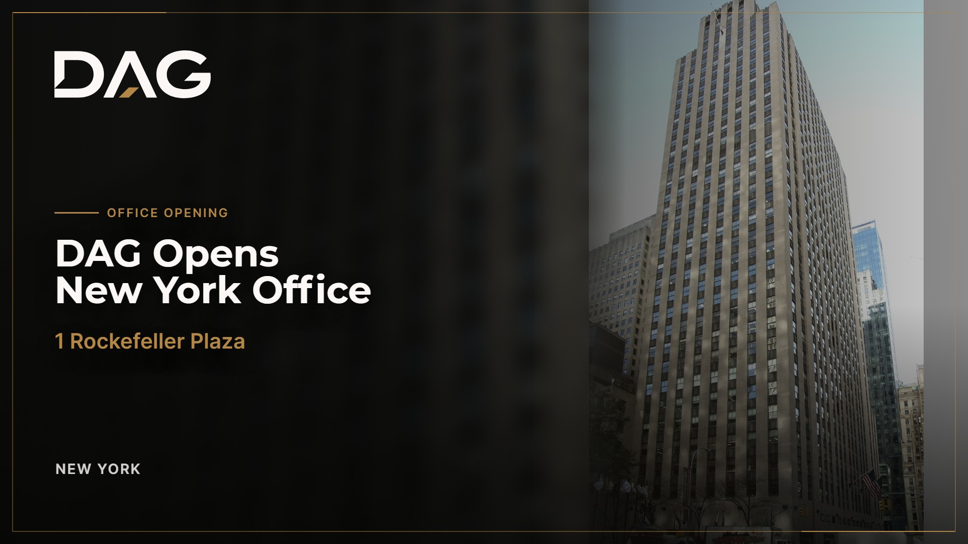 Digital Ascension Group Opens New York Office at 1 Rockefeller Plaza