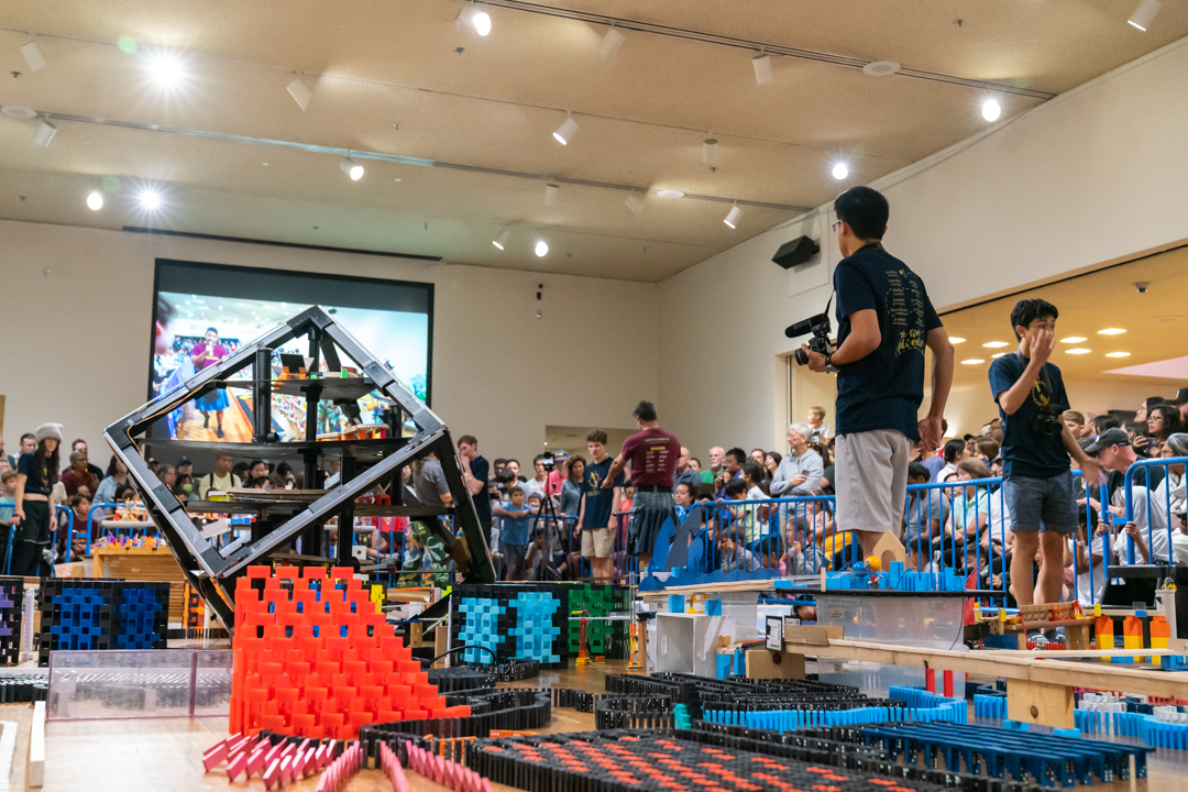 Tech Topple Brings More Than 32,000 Dominoes and 350+ Chain Reaction Machines Tumbling Down at The Tech Interactive