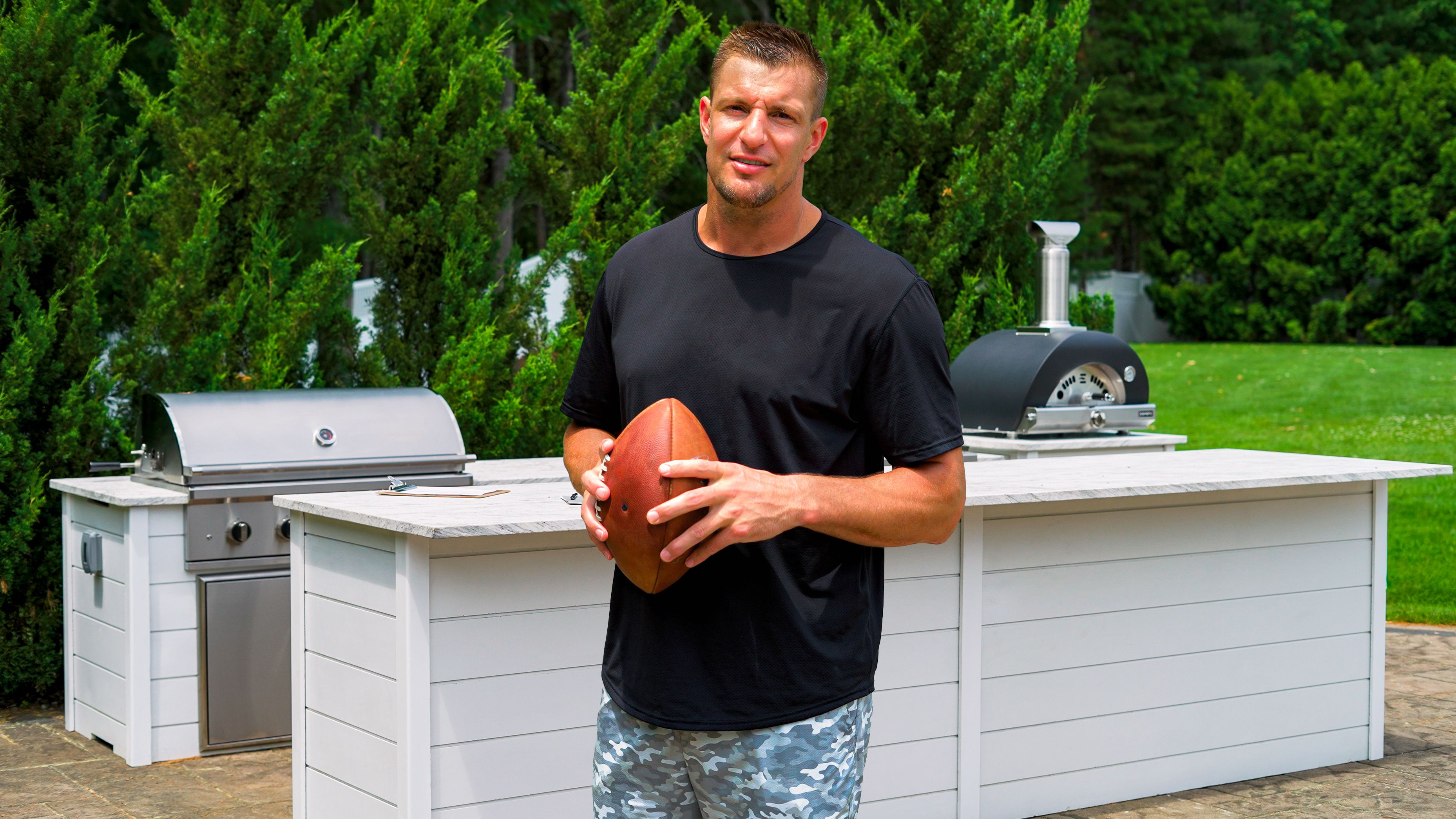 RTA Outdoor Living Completes Custom Outdoor Kitchen for Rob Gronkowski at His Massachusetts Home