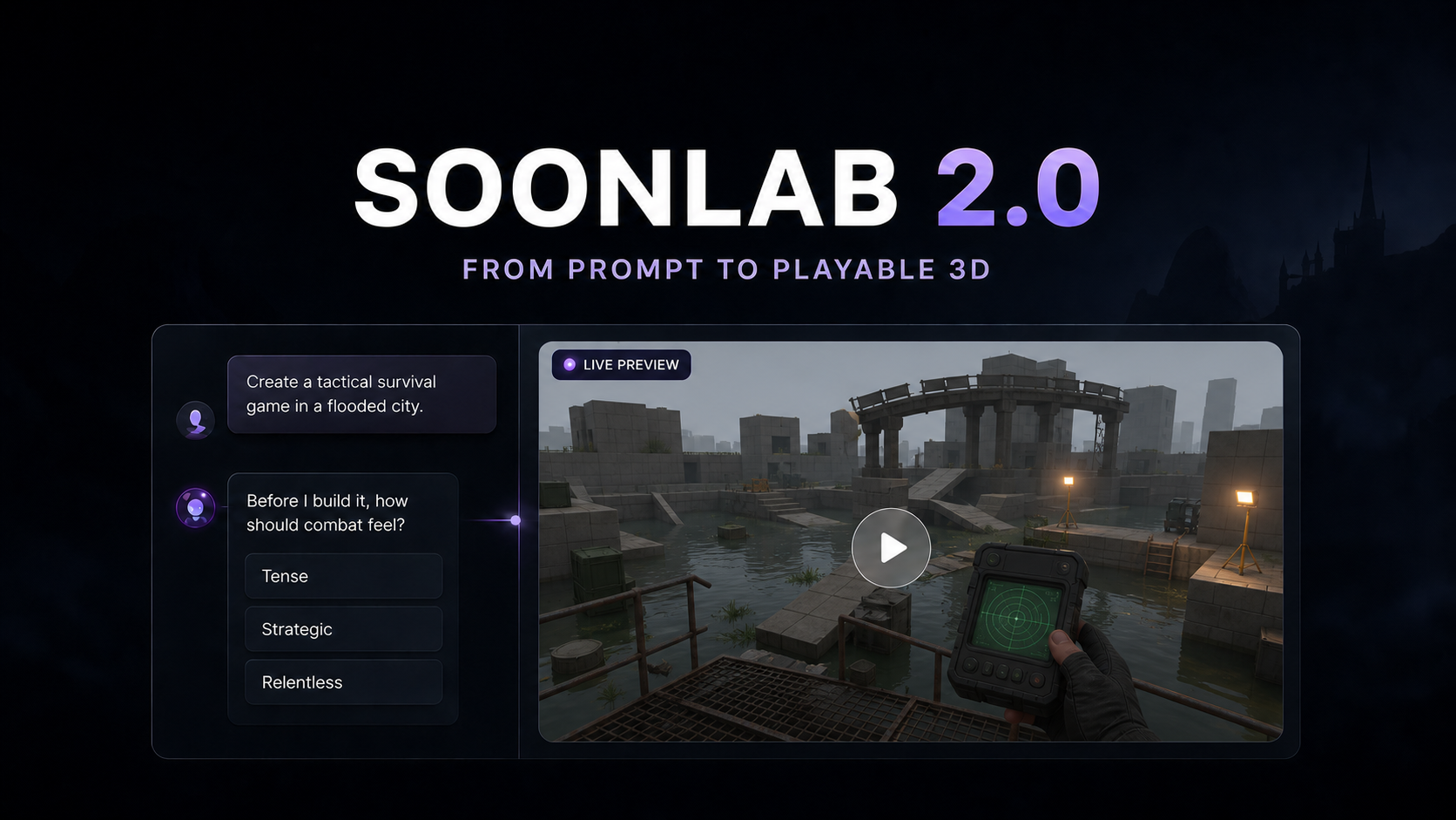SoonLab Launches SoonLab 2.0, Bringing More Intelligent AI Agents to Game Creation
