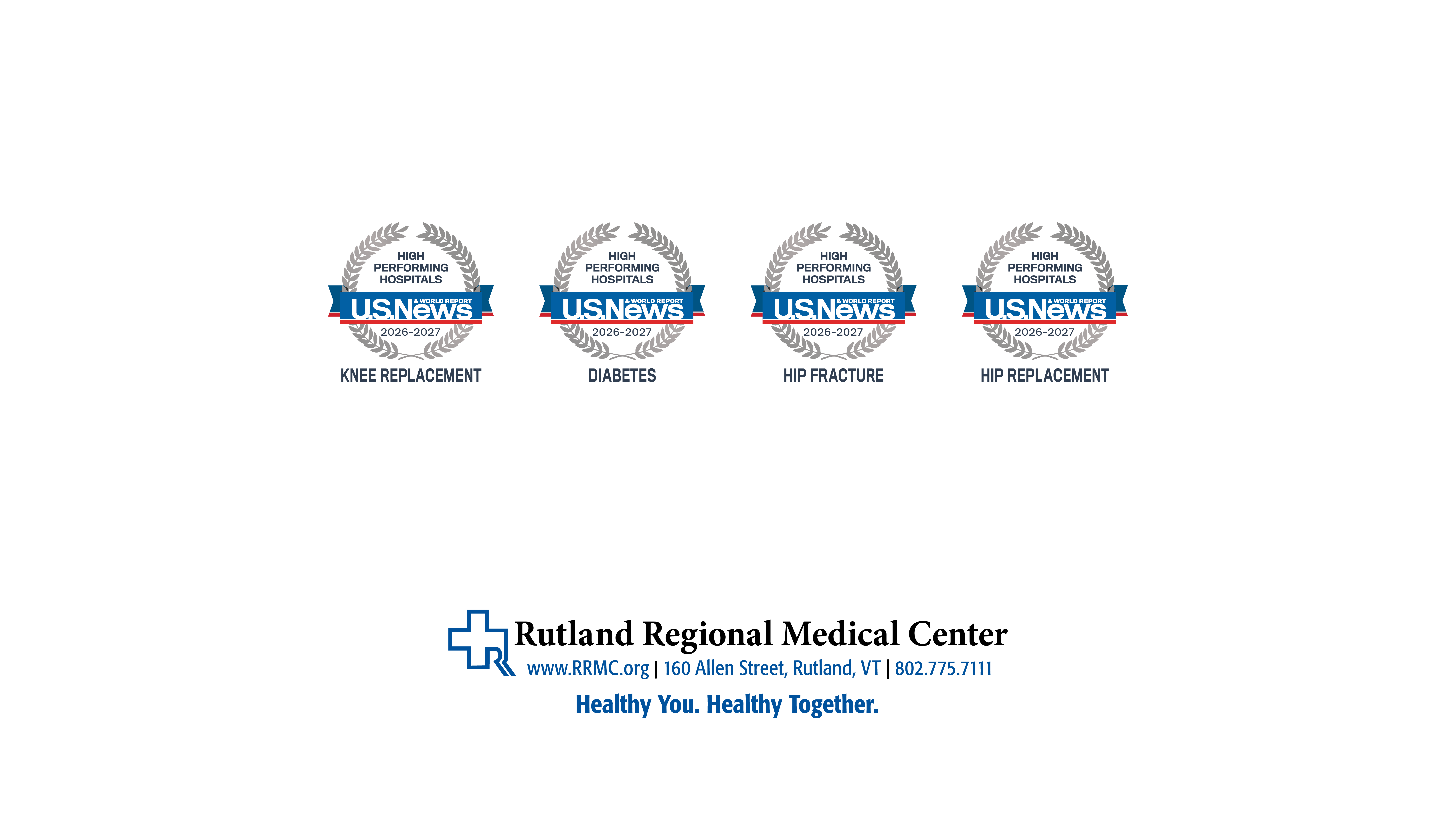 Rutland Regional Medical Center Earns Four U.S. News & World Report High Performing Ratings